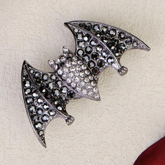 Rhinestone Bat Hair Clips French Barrette Hair Pins