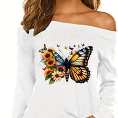 Sunflower Butterfly Iron on Stickers DIY Clothing Accessories