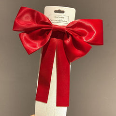 Red Bow Ribbon Headgear Hairpin Hair Accessories