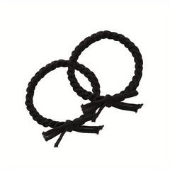 2pcs Braid Hair Rope Knotted Hair Tie Ponytail Elastic Hair Tie Hair Accessories