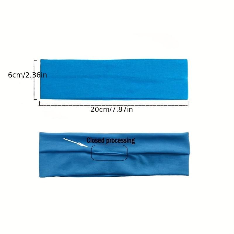 Yoga Elastic Headband for Women Fitness Sweat Absorbent Hair Band