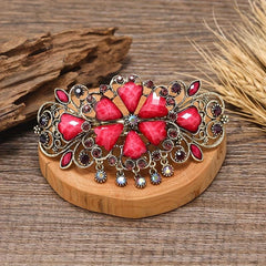 Vintage Crystal Hair Clip French Barrette Head Jewelry Hair Accessories