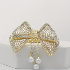 Bowknot Hair Clip with Pendant Head Jewelry for Women