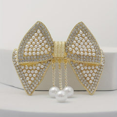 Bowknot Hair Clip with Pendant Head Jewelry for Women