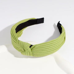 Knotted Wide Brim Hair Hoop Cross Hair Accessories