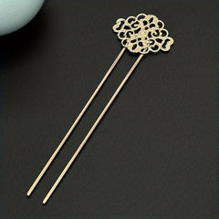 Auspicious Cloud Hair Pin Retro Hair Stick Metal Hair Bun Maker