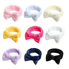 3pcs Leopard Bow Headband for Face Wash Spa Hair Band