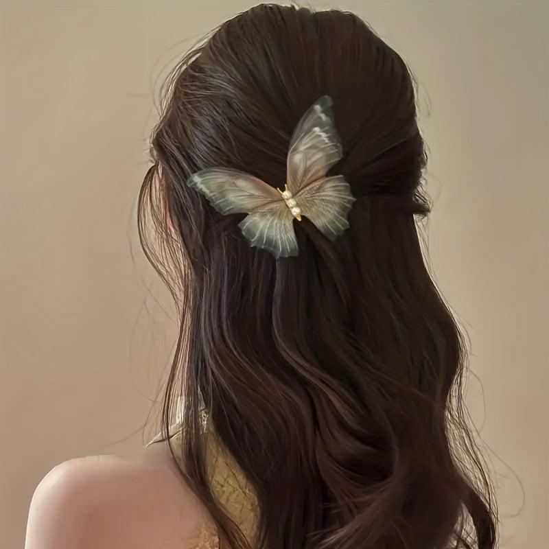3pcs Butterfly Hair Claw Vintage Clip for Side Hair Bang Braids Women Girls