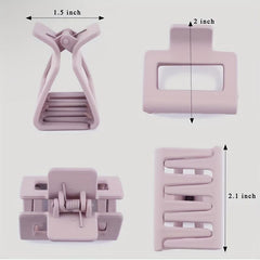 4pcs Matte Hair Claw Clips Strong Hold Grip Hair Jaw Clip For Thick Hair