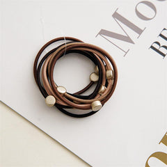 10pcs Star Shape Hair Tie Elastic Hair Rope Solid Ponytail Tie Hair Accessories