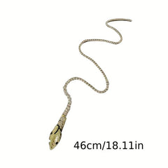 Rhinestone Beaded Chain Hair Clip Back Head Clip Ponytail Accessories