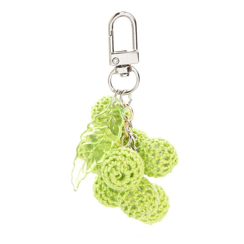 Handmade Crochet Ball Keychain Woven Pendant Gift