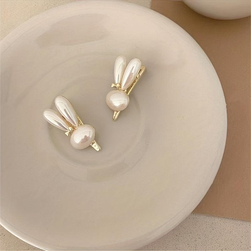 Bunny Faux Pearl Hairpin Side Hairpin Bangs Hairpin Hair Accessories