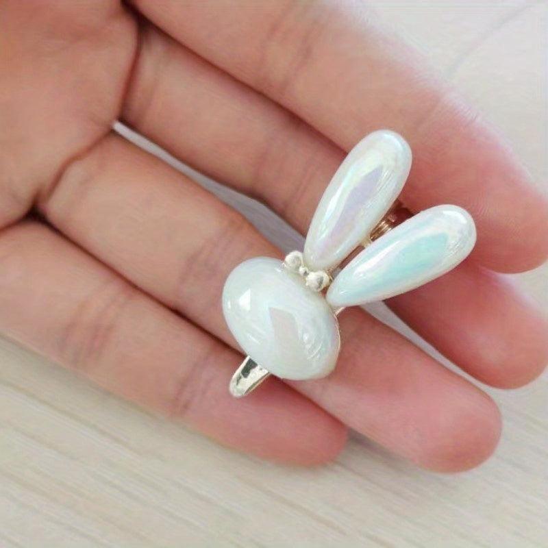 Bunny Faux Pearl Hairpin Side Hairpin Bangs Hairpin Hair Accessories