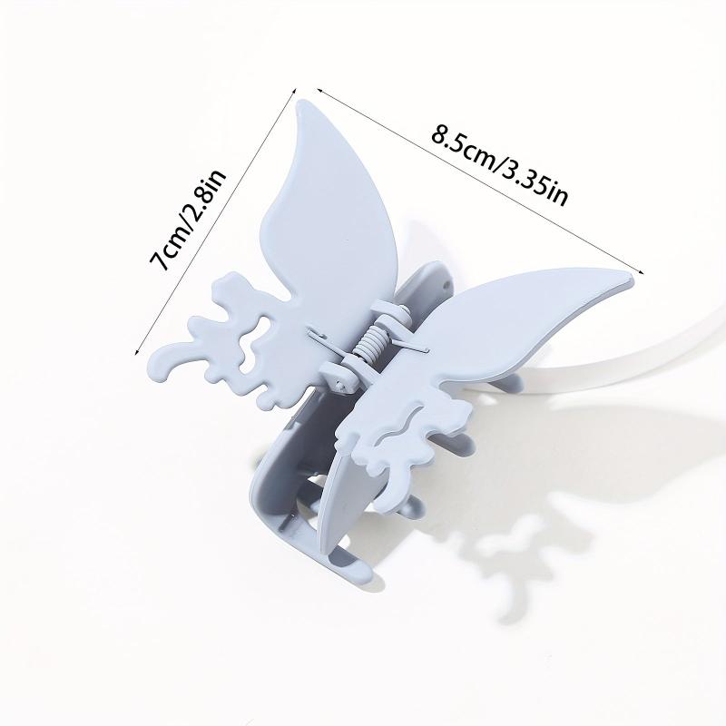 3PCS Butterfly Hair Clip Women's Frosted Hair Clips