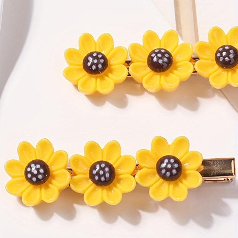 Sunflower Duckbill Clip Hair Clip for Girls Kids Hair Accessories