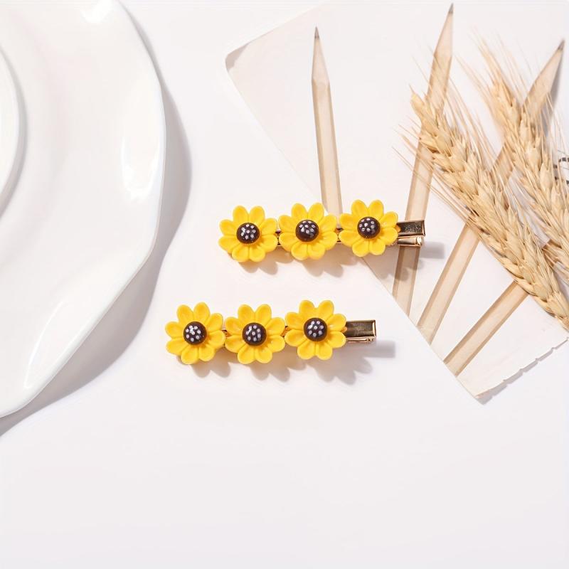 Sunflower Duckbill Clip Hair Clip for Girls Kids Hair Accessories