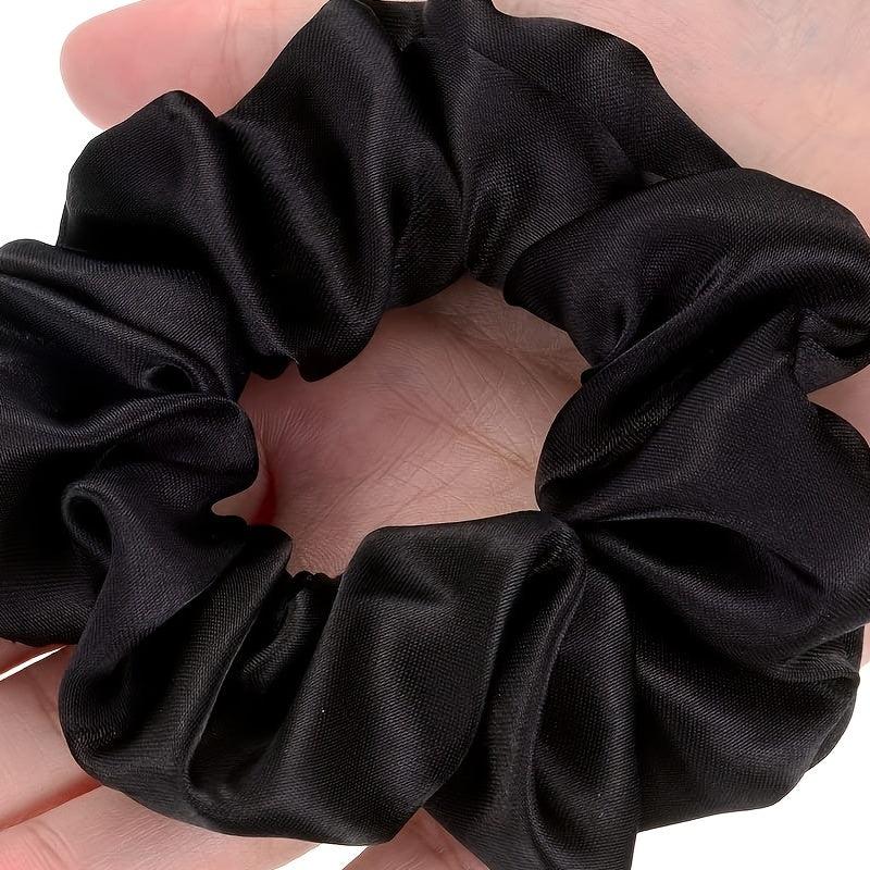 10pcs Satin Scrunchies Hair Ties Elastic Hair Bobbles Ponytail Holders