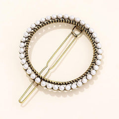 Sparkly Rhinestone Barrettes Princess Costume Pearl Pin Set