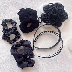 108pcs Hair Accessories Set Velvet Scrunchies Headband Tooth Head Hoop Women