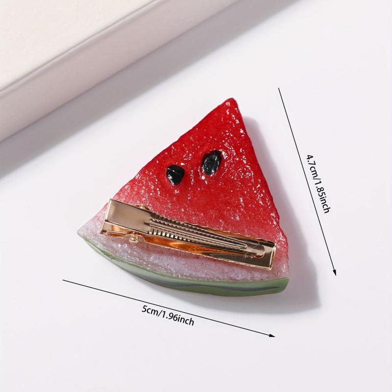 Watermelon Hair Clip Simulation Fruit Prop Female Hair Accessory