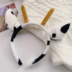 Cow Ears Headband Funny Hairband Wash Face Spa Make Up Head Hoop Hair Accessorie