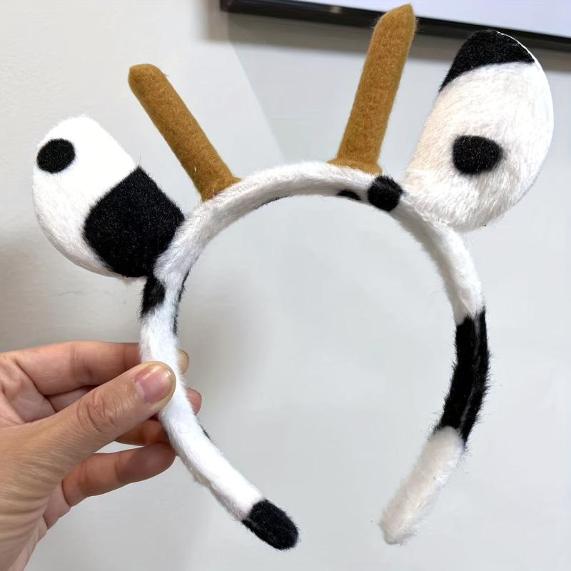 Cow Ears Headband Funny Hairband Wash Face Spa Make Up Head Hoop Hair Accessorie