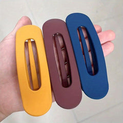 3pcs Colorful Duckbill Hair Clips Acrylic Headwear Strong Hold Hair Accessories