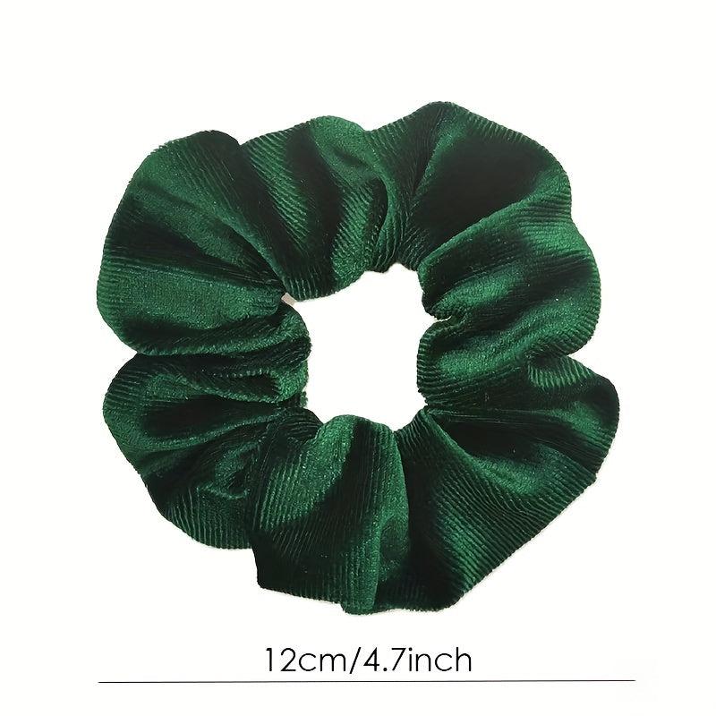 Y2K Women's Velvet Headband Hair Rope Elastic Ponytail Holder