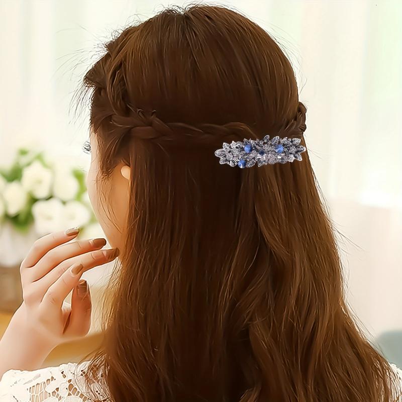 Crystal Rhinestone Hair Clip French Barrette Hair Accessories
