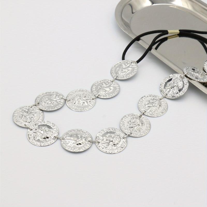 Boho Coin Head Chain Gold Hair Chain Headpieces for Women Girls