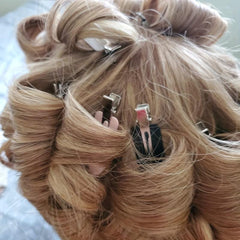 24pcs Duckbill Hair Clips Salon Non Crease Hair Slides Clip