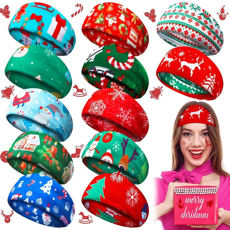 Christmas SweatBand Sports Headband Men's Hairband Fitness