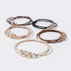Crystal Beaded Hair Tie High Elasticity Hair Rope Style Hair Accessories