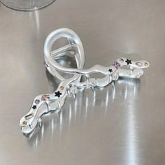 Zirconium Metal Matte Hair Claw Twist Shape Hair Claw Hair Accessories