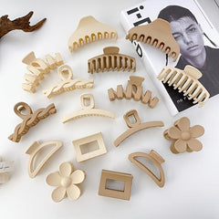 Brown Acetate Hair Claw Clip Strong Hold Grip for Thick Hair