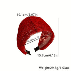 Wide Lace Headband Retro Style Hair Band for Women