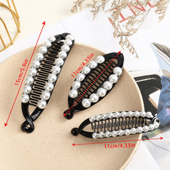 Pearl Rhinestone Hair Clips Vintage Hair Accessories