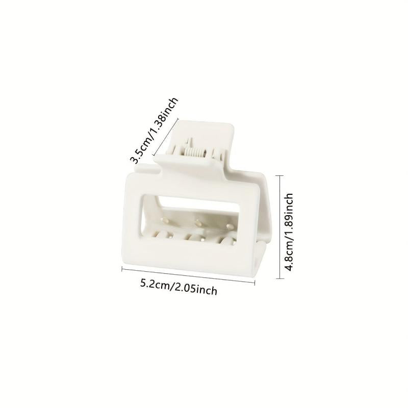 Matte Square Hair Claw Clip Non Slip Strong Hold Grip Hair Jaw Clip