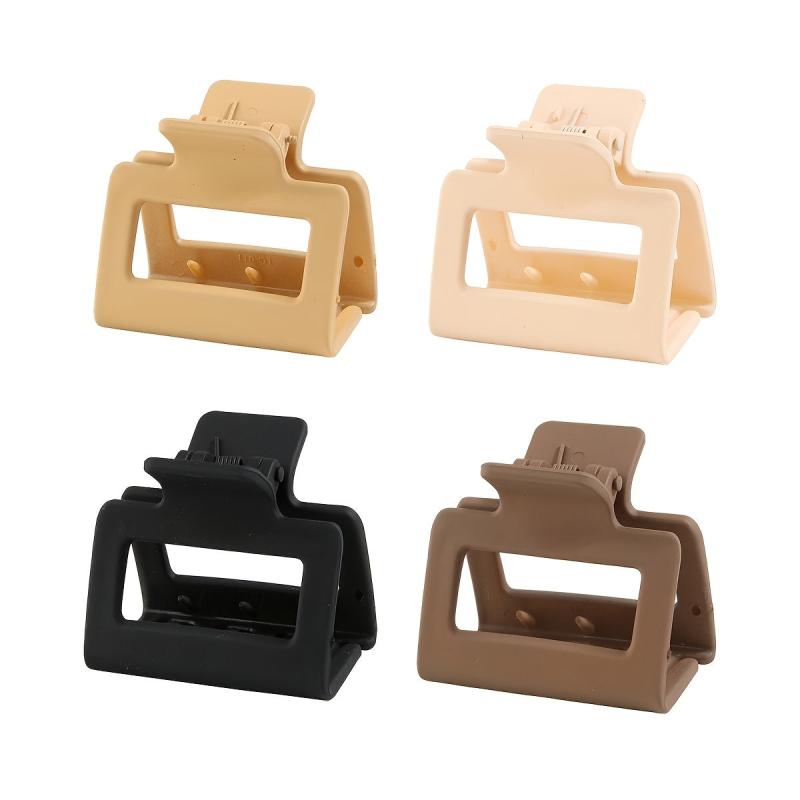 Matte Square Hair Claw Clip Non Slip Strong Hold Grip Hair Jaw Clip