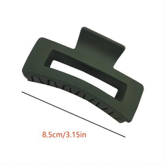 Geometric Frosted Hair Claw Clip Strong Hold Grip