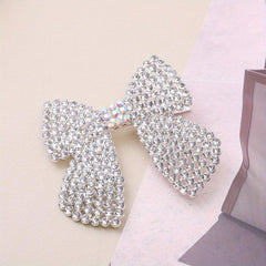 Rhinestone Boe Hair Clip Glitter Duck Billed Clip for Hair Bang Braids