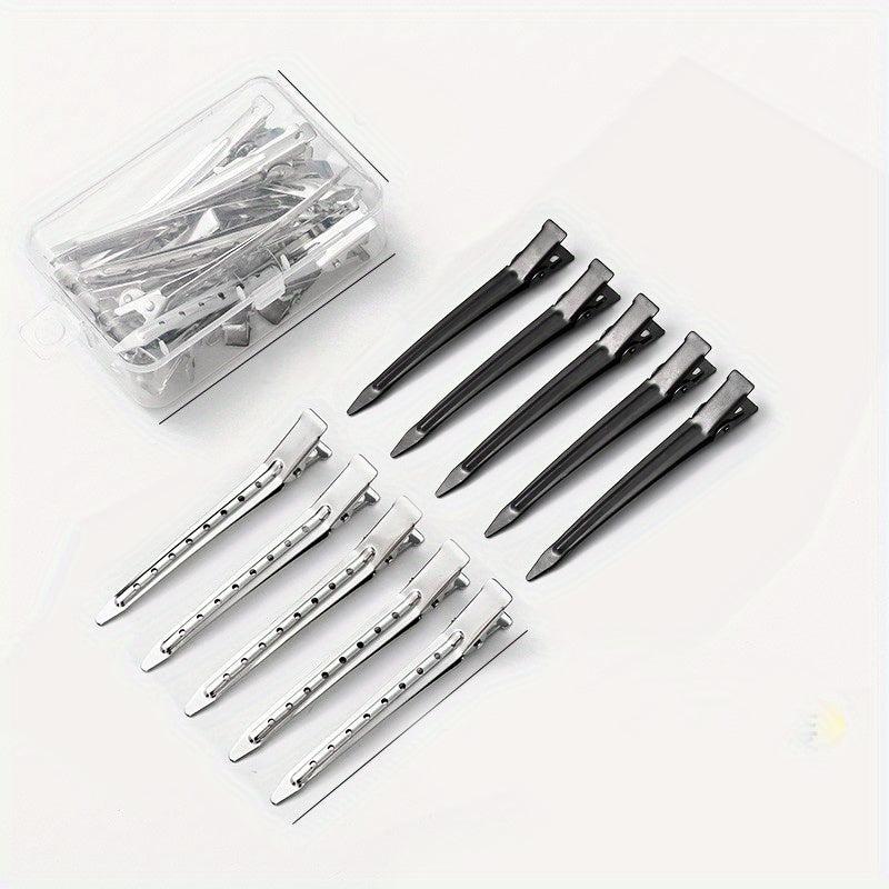 10pcs Metal Hair Clips Non Slip Hair Slides Duckbill Clip Salon Hair Accessory