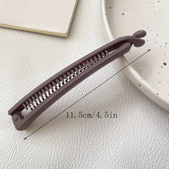 1pcs Banana Clip Frosted Hair Clip Women Hair Claws Ponytail Holder Hairpins