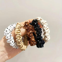 Polka Dot Pattern Scrunchies Hair Tie Style Hair Rope Sweet Hair Accessories Pon