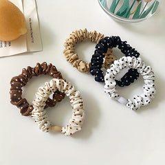 Polka Dot Pattern Scrunchies Hair Tie Style Hair Rope Sweet Hair Accessories Pon