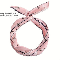 5 5pcs Printed Hair Tie Wide Headbands Women's Hair Accessories
