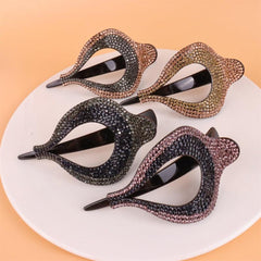 Crystal Rhinestone Hairpin French Hair Clips Strong Hold Hair Accessories