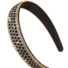 Rhinestone Headband Glitter Wide Headdress Hair Accessories