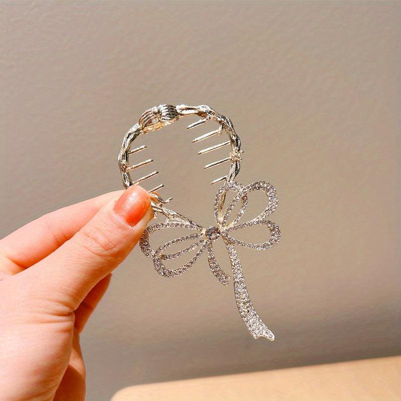 Rhinestone Banana Clip Hair Claw Ponytail Holder Head Jewelry Hair Accessories